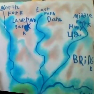 student created watershed map
